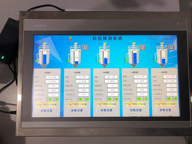 江西遠大礦業(yè)粉料倉料位計系統(tǒng)案例